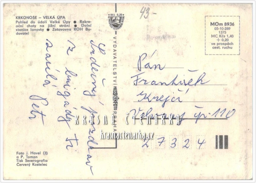 PEC POD SNĚŽKOU - VELKÁ ÚPA