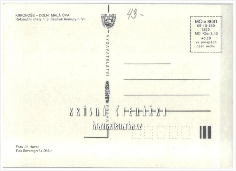 MALÁ ÚPA, Rekreační chaty