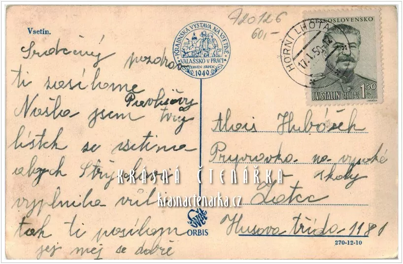 VSETÍN, Krajinská výstava na Vsetíně 1949