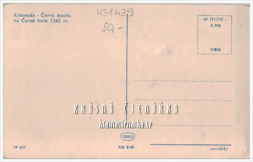 JANSKÉ LÁZNĚ - ČERNÁ HORA, Hotel Černá bouda