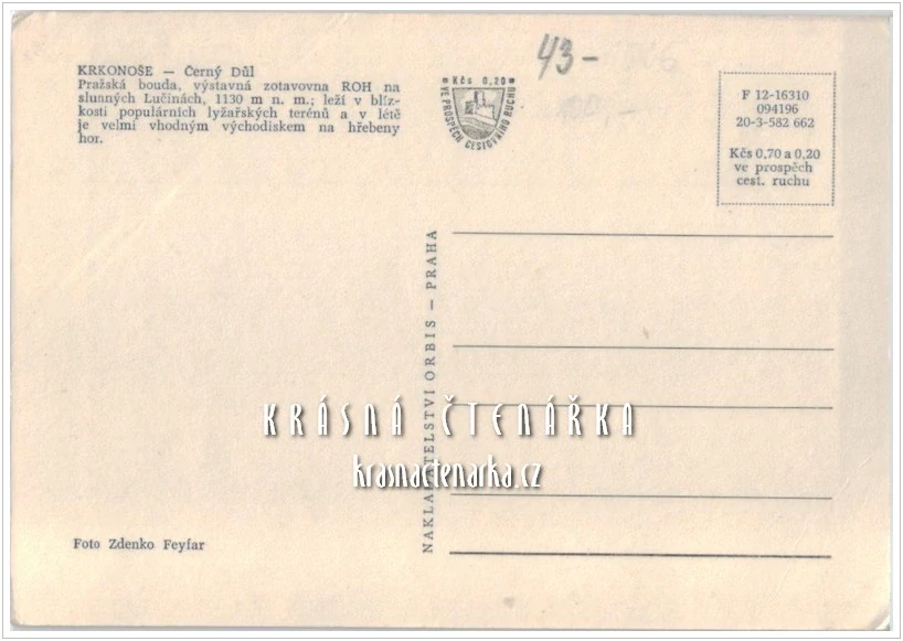 ČERNÝ DŮL, Pražská bouda