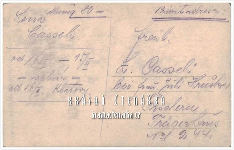 Umělkyně LANA CASSELI z Klatov