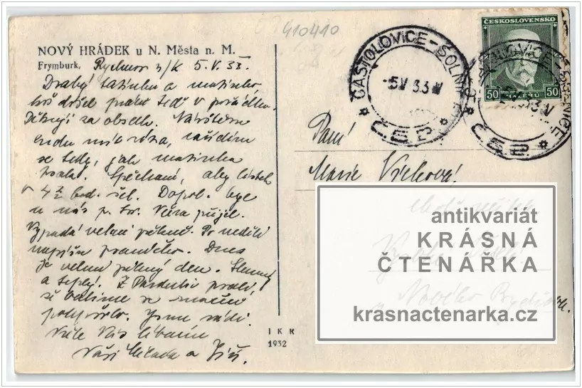 zřícenina hradu FRYMBURK
