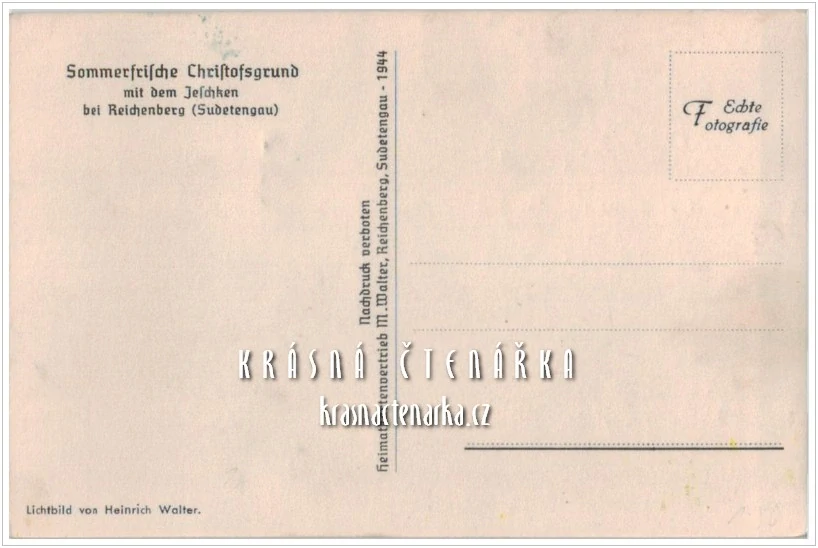 KRYŠTOFOVO ÚDOLÍ, vydáno 1944
