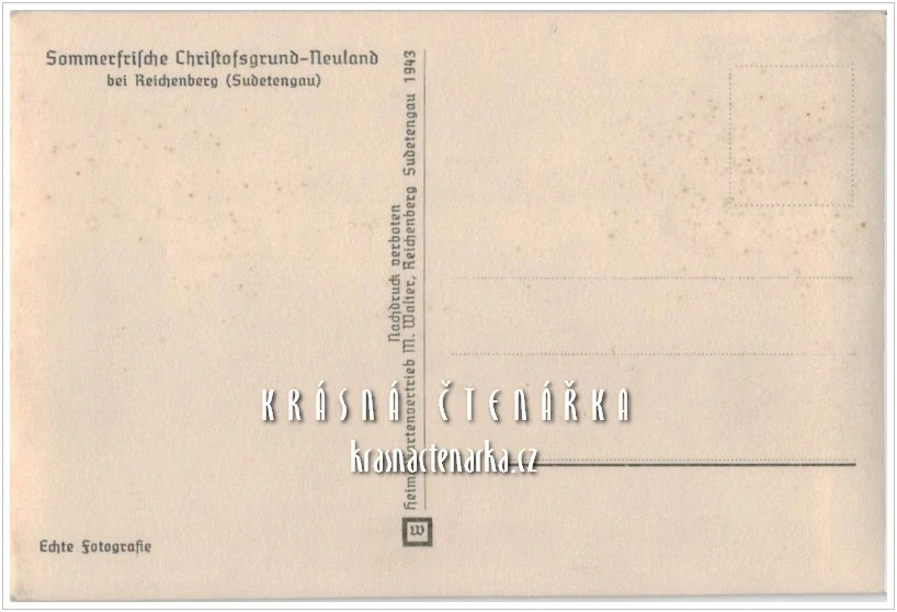 KRYŠTOFOVO ÚDOLÍ, vydáno 1943