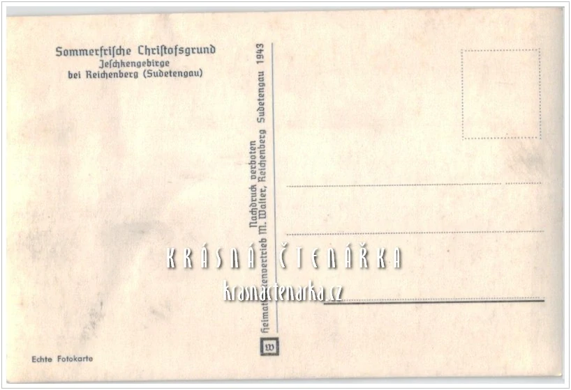 KRYŠTOFOVO ÚDOLÍ, vydáno 1943