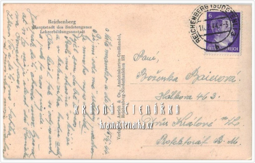 LIBEREC, Základní škola 5. květen, bývalý Učitelský ústav