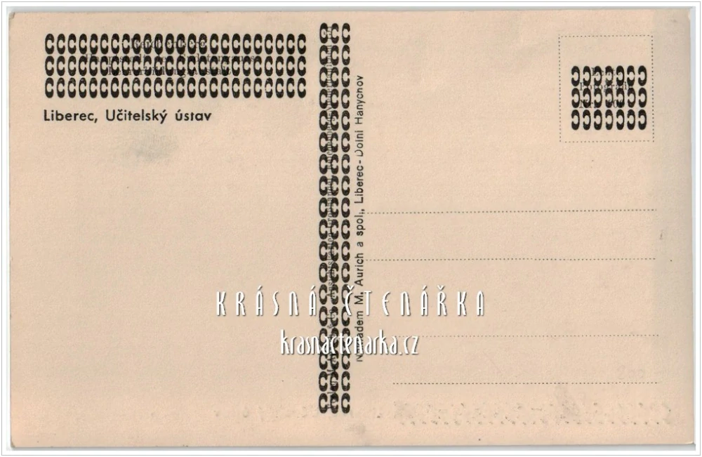LIBEREC, Základní škola 5. květen, bývalý Učitelský ústav