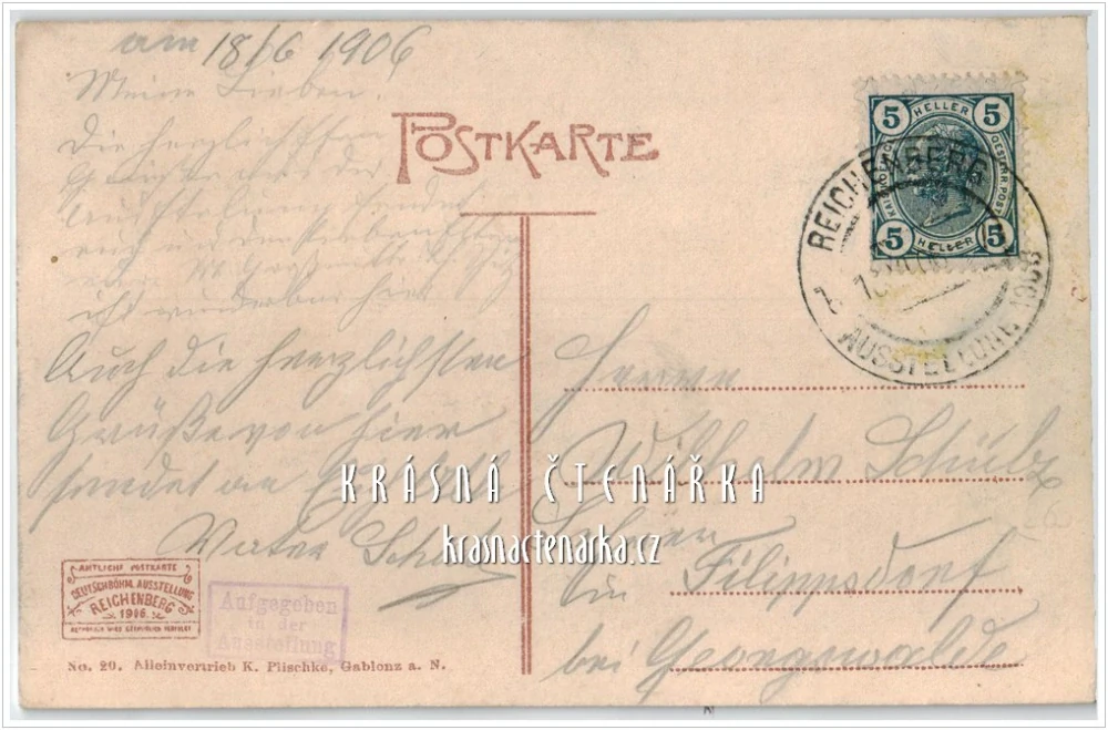 LIBEREC, Německočeská výstava / Deutschböhmische Ausstellung 1906