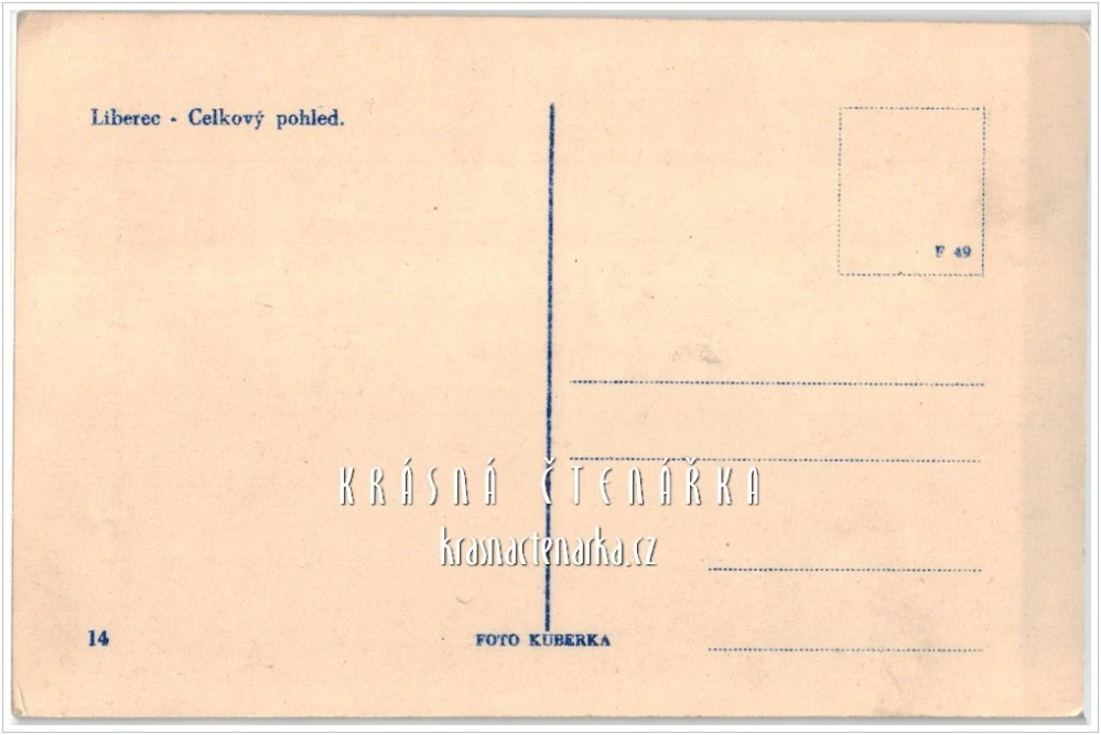 LIBEREC, Střed města a pohled na evangelický kostel