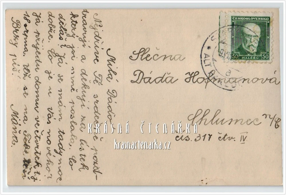 LIBEREC, Střed města a pohled na evangelický kostel