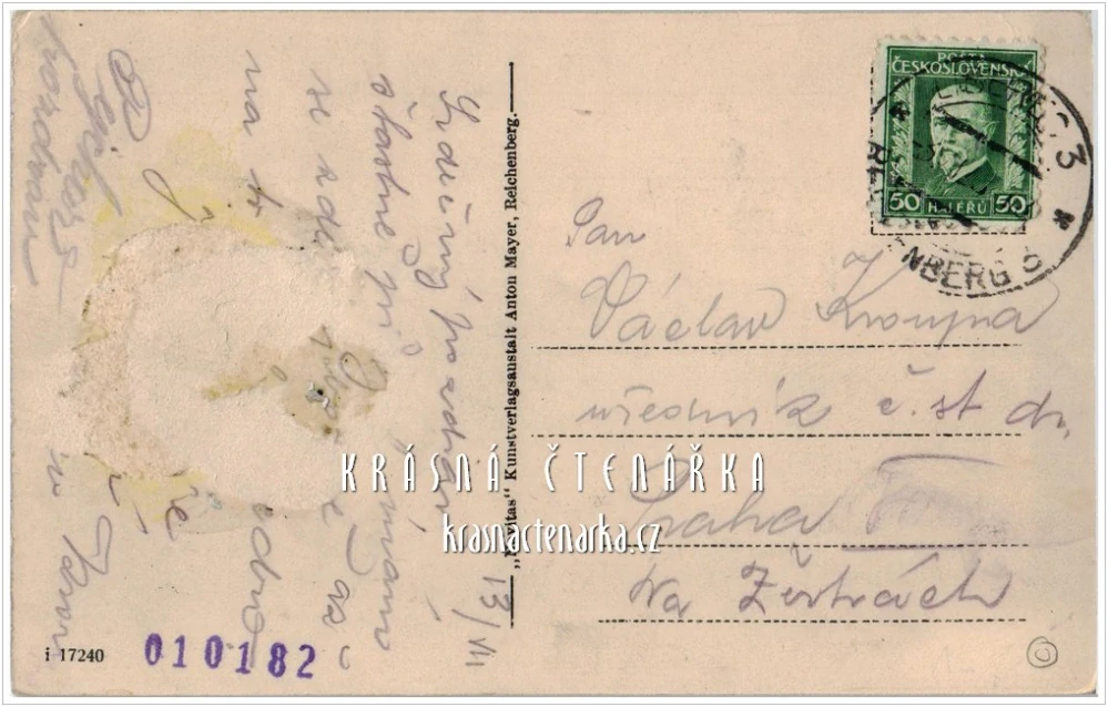 LIBEREC, Střed města a pohled na evangelický kostel