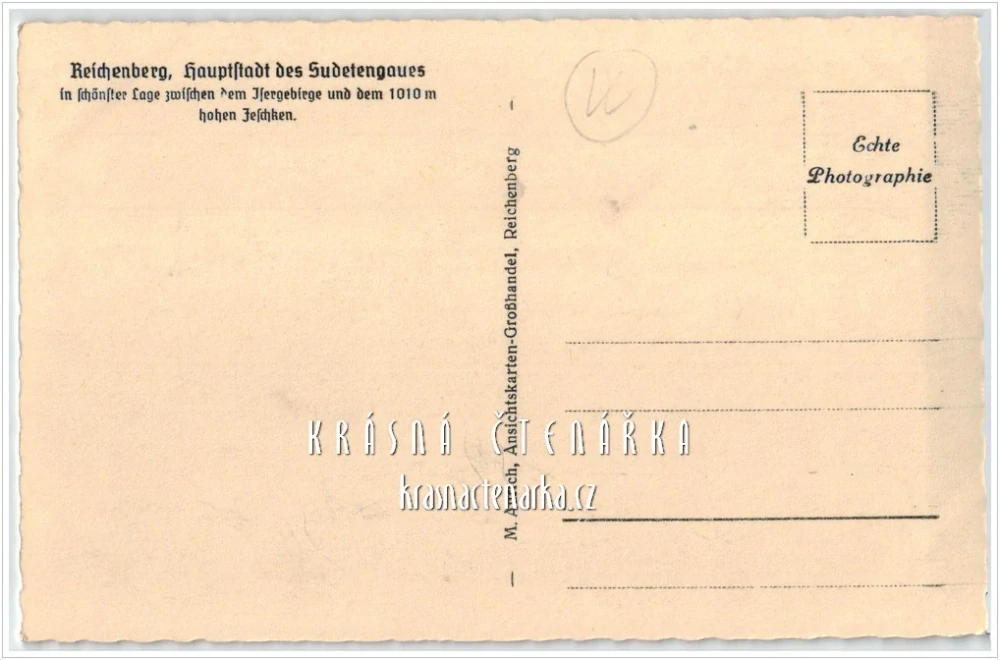 LIBEREC Staré město a pohled s Elgerovou vilou