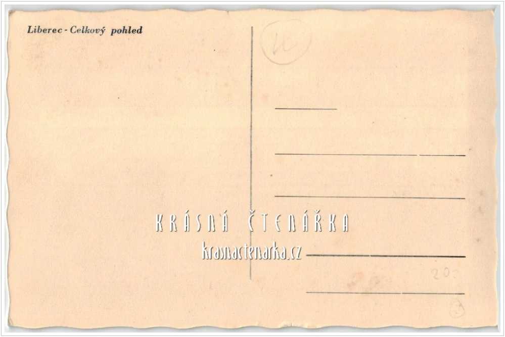 LIBEREC Staré město a pohled s Elgerovou vilou