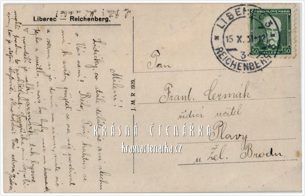 LIBEREC, Pohled na střed města