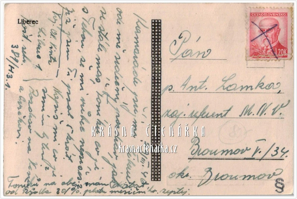 LIBEREC Staré město a pohled s Elgerovou vilou