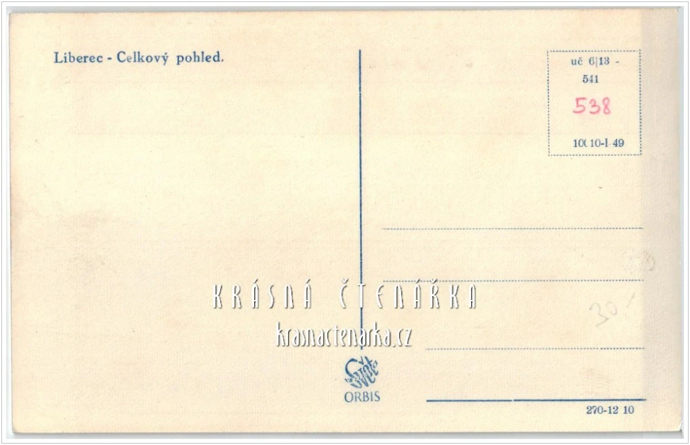 LIBEREC, Střed města a pohled na palác Nisa