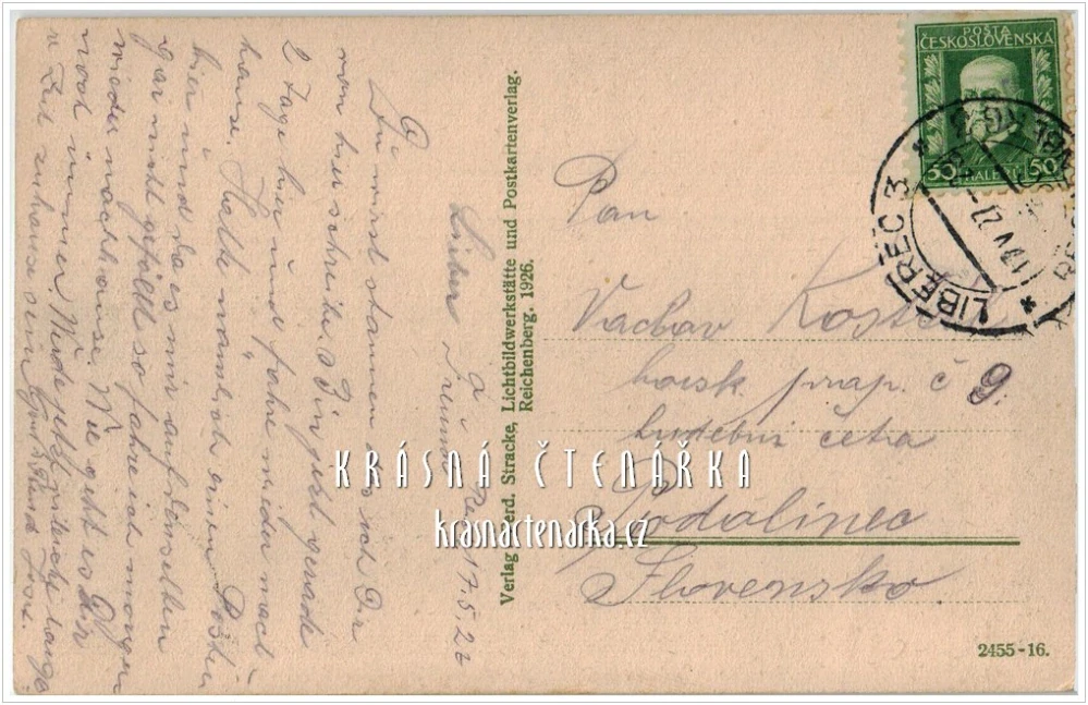 LIBEREC, Přehrada, v. n. Starý Harcov