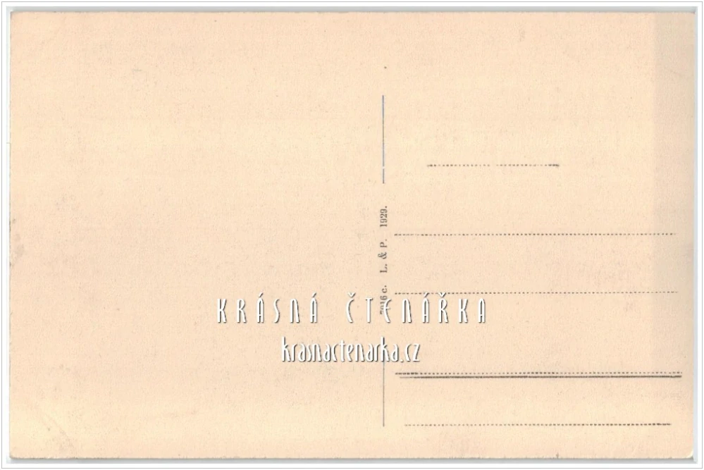 LIBEREC, Radnice, náměstí a také Metznerova kašna (vydáno 1926)