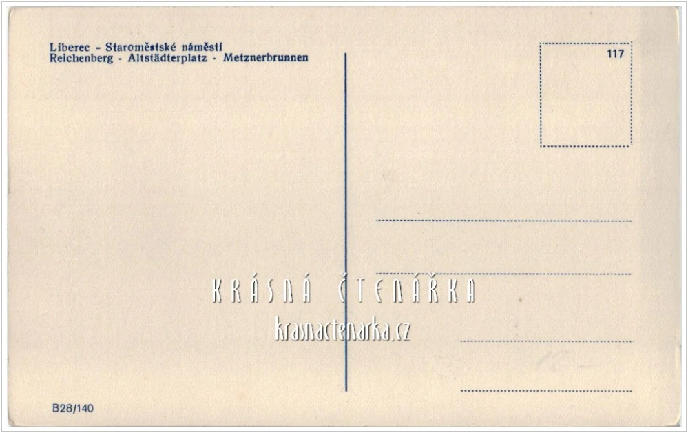 LIBEREC, Radnice a náměstí a Metznerova kašna