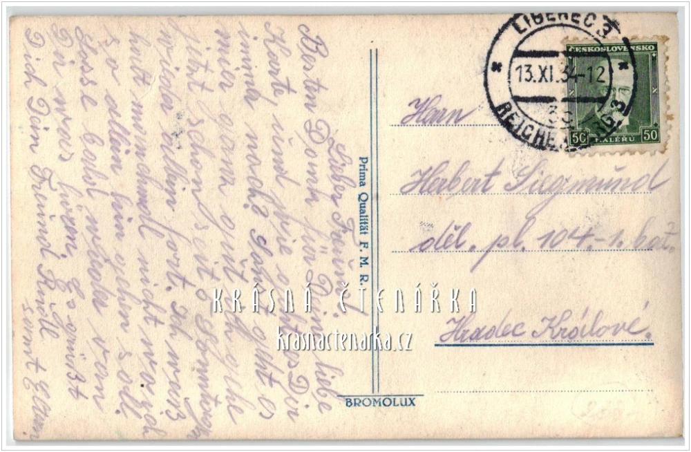 LIBEREC, Radnice a náměstí a Metznerova kašna