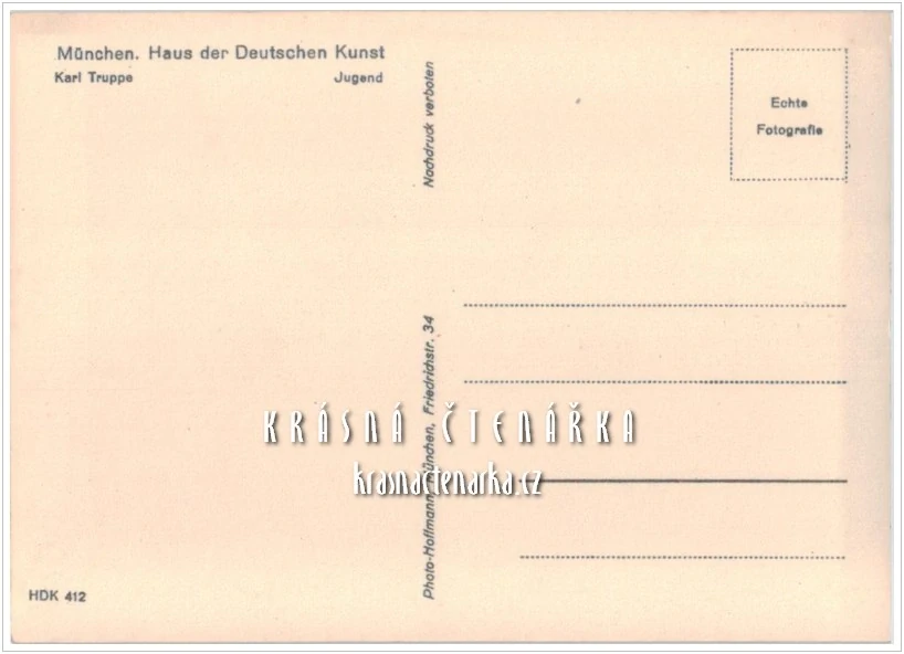 Karl Truppe: JUGEND, reprodukce obrazu