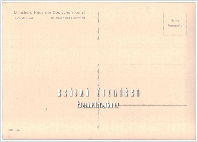 Erich Mercker: IM REICH DER HOCHÖFEN, reprodukce obrazu