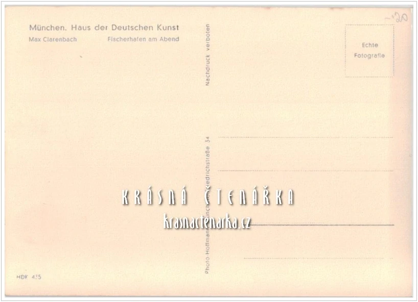 Jos. Strahn: SCHÄFERRAST, reprodukce obrazu