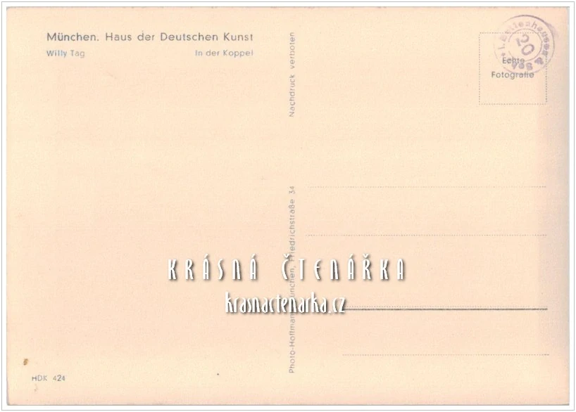 Willy Tag: IN DER KOPPEL, reprodukce obrazu