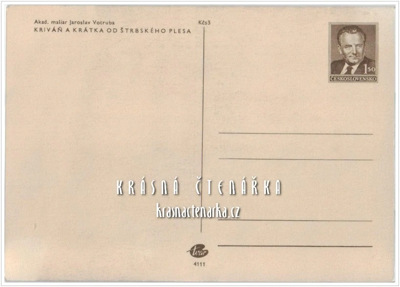 Jaroslav Votruba: VYSOKÉ TATRY, reprodukce obrazu