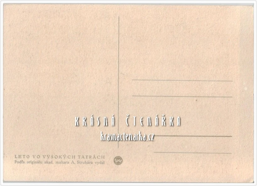 Alojz Struhár: VYSOKÉ TATRY, reprodukce obrazu