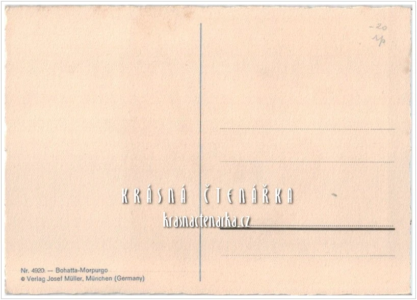 Ilustrovaná pohlednice: IDA BOHATTA-MORPURGO