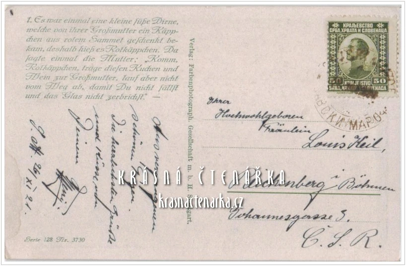 Brüder Grimm: ROTKÄPPCHEN / Červená Karkulka (il. Otto Kubel)