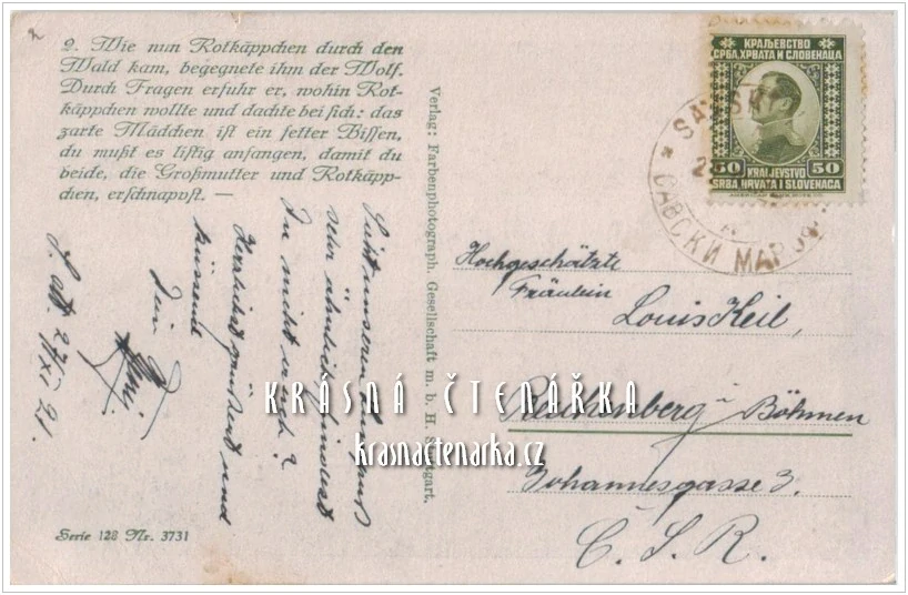Brüder Grimm: ROTKÄPPCHEN / Červená Karkulka (il. Otto Kubel)