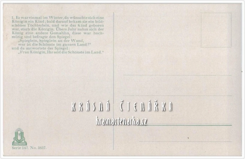 Brüder Grimm: SCHNEEWITTCHEN / Sněhurka (il. Otto Kubel)