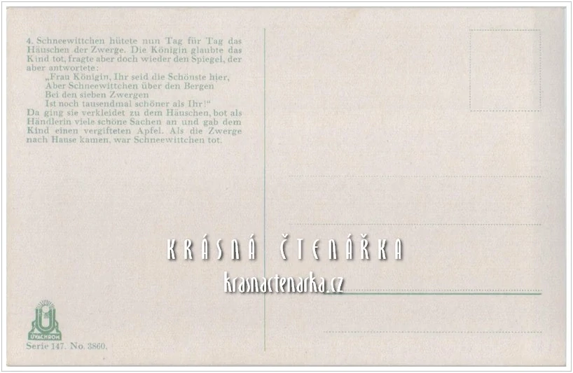 Brüder Grimm: SCHNEEWITTCHEN / Sněhurka (il. Otto Kubel)