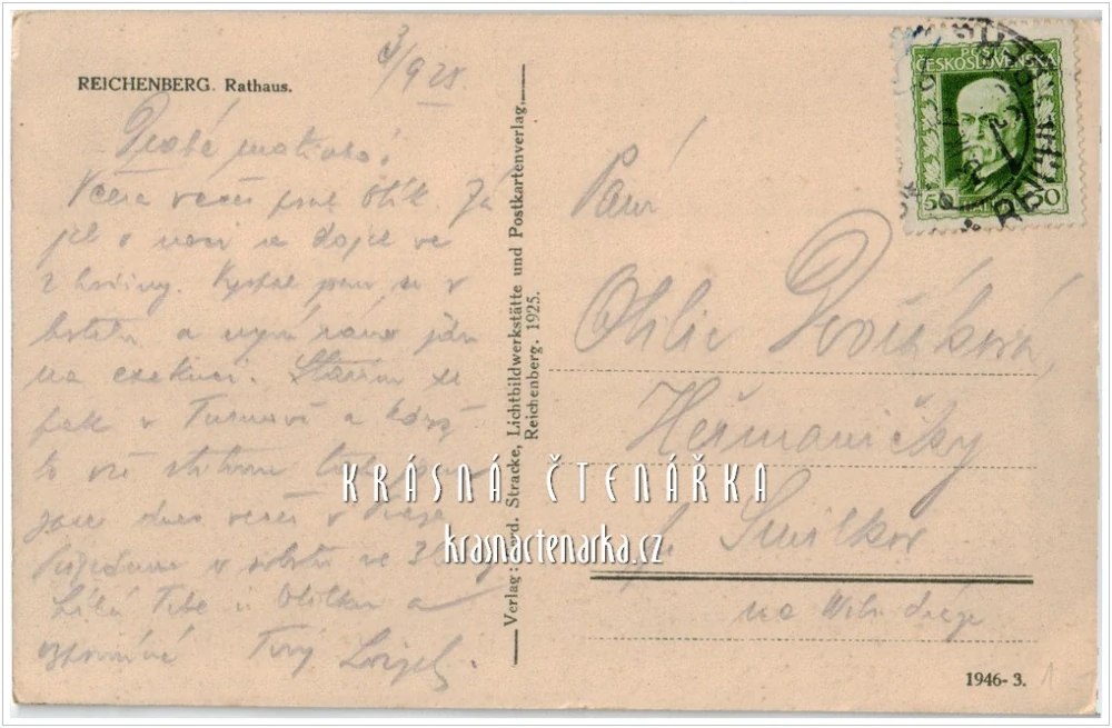 LIBEREC, Radnice, náměstí a Neptunova kašna