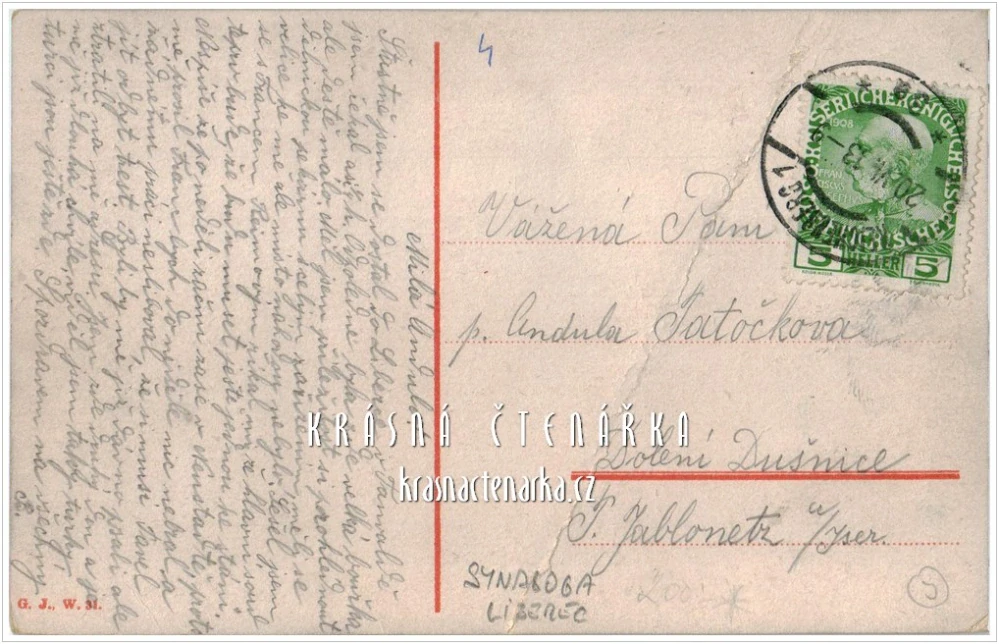 LIBEREC, Divadlo F. X. Šaldy, náměstí a kousek synagogy