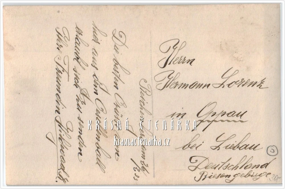 LIBEREC, Lidové sady (Volksgarten) v zimě