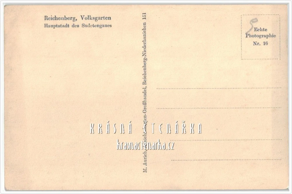 LIBEREC, Lidové sady (Volksgarten) v zimě