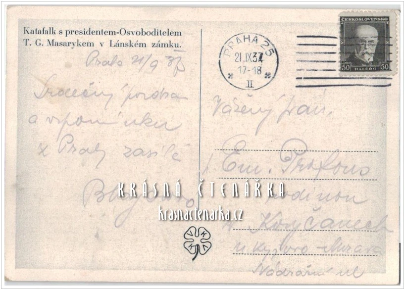 TOMÁŠ GARRIGUE MASARYK, Pohřeb prezidenta v Lánském zámku