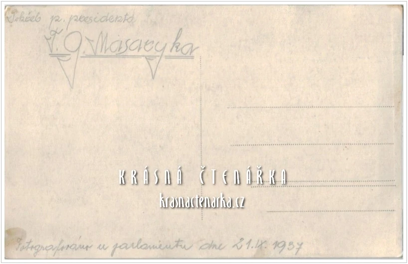 TOMÁŠ GARRIGUE MASARYK, Pohřeb prezidenta 21.9. 1937