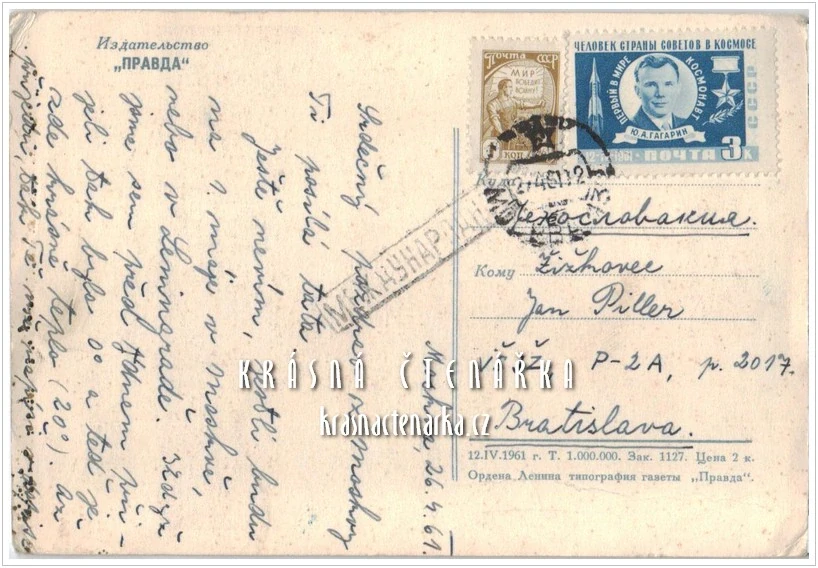 Sovětský kosmonaut JURIJ ALEXEJEVIČ GAGARIN