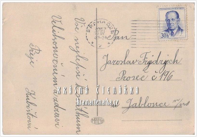 VELIKONOČNÍ ilustrovaná pohlednice 