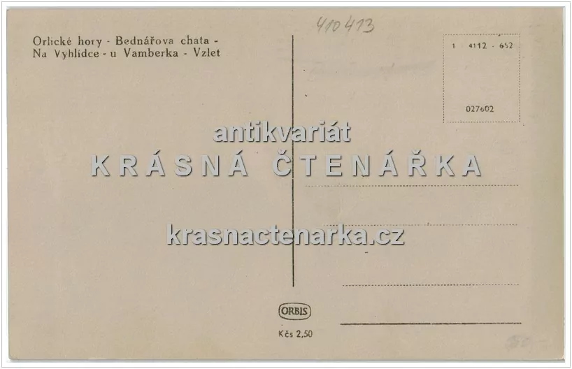 VAMBERK (Bednářova chata "Na vyhlídce")
