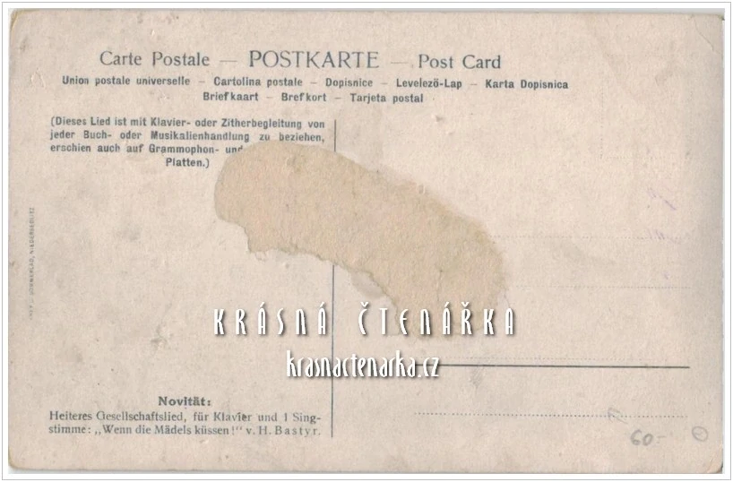 PÍSEŇ německá AM BRÜNNLEIN WAR´S