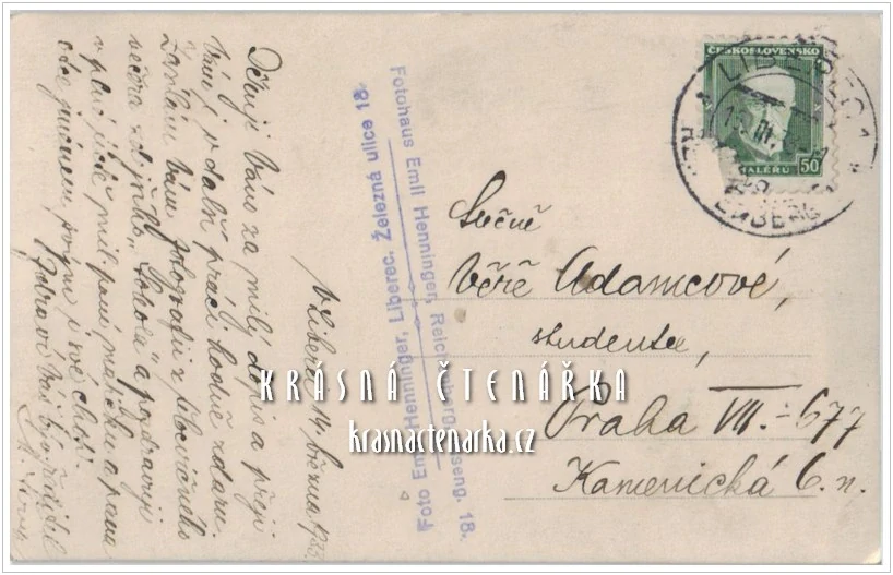 LIBEREC, Lidé ve městě "Tělocvičný večer místního Sokola 1933"