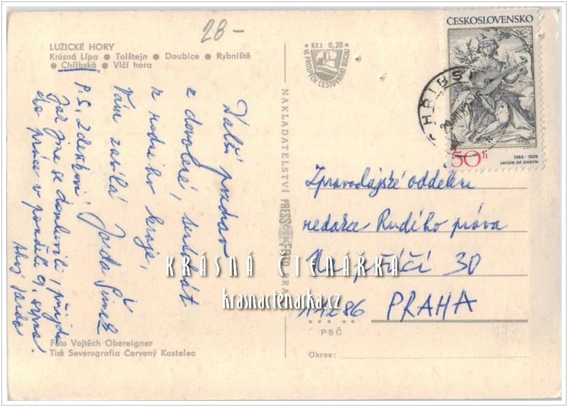 KRÁSNÁ LÍPA - RYBNIŠTĚ - DOUBICE - CHŘIBSKÁ