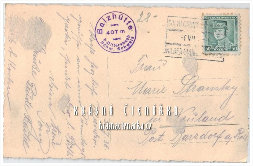 JETŘICHOVICE, Lovecké chaty Na Tokáni, býv. Balzhütte Baude