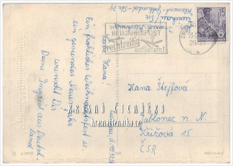 VÁNOČNÍ a NOVOROČNÍ pohlednice